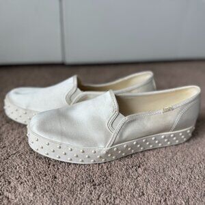 Keds x Kate Spade White Slip On Shoes